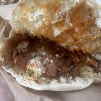 Inside sandwich   at Handwich in Athens