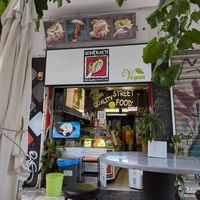 view from the outside at Handwich in Athens