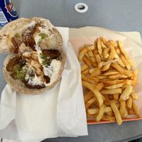 Seitan steak sandwich   at Handwich in Athens