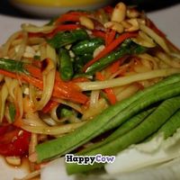 Spicy papaya salad at Bodhi Zen in Chiang Mai