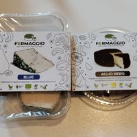 Italian cashew cheeses for sale too at Ko.bo Vegan in Milan