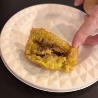 Arancino speck e funghi   at Ko.bo Vegan in Milan