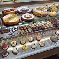 Big selection of vegan desserts at Ko.bo Vegan in Milan