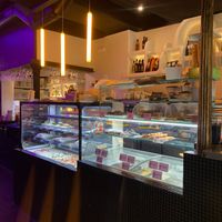 Interior at New Freedom Cakes Cafe in Madrid