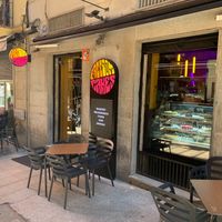Exterior: Calle de Barcelona at New Freedom Cakes Cafe in Madrid