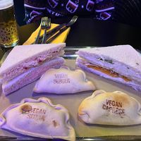 Empanadas 3,95€ each and Sandwiches at New Freedom Cakes Cafe in Madrid