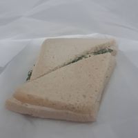 salmon sandwich, quite tasty at New Freedom Cakes Cafe in Madrid