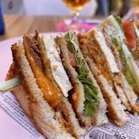 Sandwich club  at New Freedom Cakes Cafe in Madrid