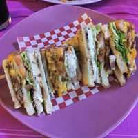 Club sandwich at New Freedom Cakes Cafe in Madrid