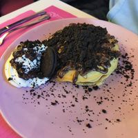 Oreo pancakes at New Freedom Cakes Cafe in Madrid