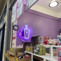 Neon sign   at Manhua Cha in Newcastle Upon Tyne