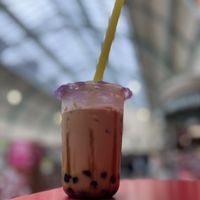Brown sugar oat milk iced coffee   at Manhua Cha in Newcastle Upon Tyne