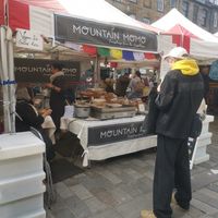 Stall front at Mountain Momo in Edinburgh