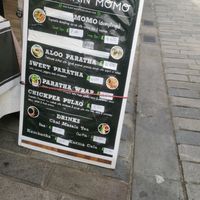 Menu at Mountain Momo in Edinburgh