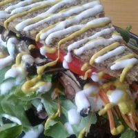 Mushroom Sandwitch  at Rasayana Raw Food Cafe in Bangkok