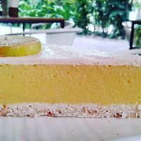 Raw lemon tart at Rasayana Raw Food Cafe in Bangkok