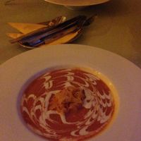 Raw christamas cabbage soup with cashew cream at Secret of Raw in Prague