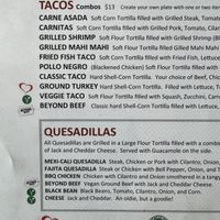 Menu  at El Gringo Mexican Restaurant  in El Segundo
