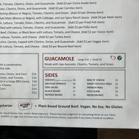 Menu  at El Gringo Mexican Restaurant  in El Segundo