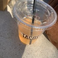 Cantaloupe agua fresca  at Tacos A Go Go - Midtown in Houston