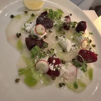 Betroot salad with vegan feta   at Bistro C in Noosa Heads