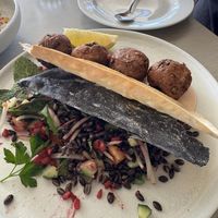 Falafel with salad  at Bistro C in Noosa Heads