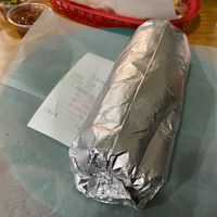 Wrapped Burrito at Taqueria Vallarta in Santa Cruz