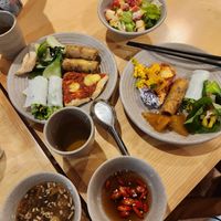 Pizza and spicy chilli bread!! at Homie Vegan in Hanoi