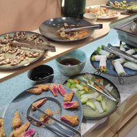 Buffet at Homie Vegan in Hanoi