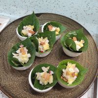 lolot leaf "boats" at Homie Vegan in Hanoi