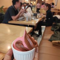 Chocolate and strawberry sundae 💞 at Homie Vegan in Hanoi