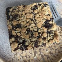 Raspberry oat bar - huge and delicious!  at Home Of Greek Yogurt in North Attleborough