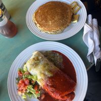 Only burrito was vegan!   at Java Joe's in Albuquerque