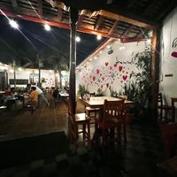 Decent outdoor seating area  at Pan De Vida - Granada in Granada