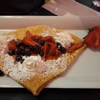 Mixed berry crepes at Mad Rabbit Cafe in Madison