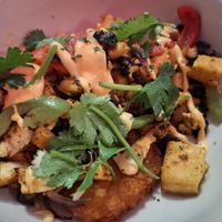 Tofu bowl at Mad Rabbit Cafe in Madison