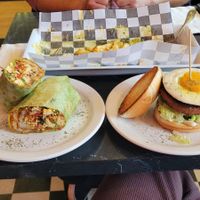 Breakfast Burrito and Breakfast Sandwich at Mad Rabbit Cafe in Madison