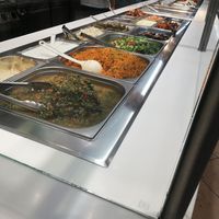 Theke mit Salat at Boussi Falafel - Hamburg in Hamburg