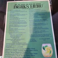 Drinks menu at The Krave in Raytown