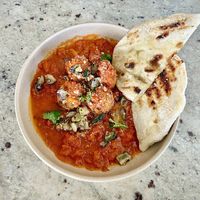 Harissa shakshuka   at SkinnyTom's Deli in Unawatuna