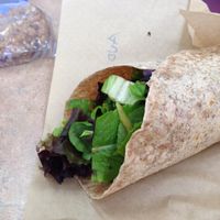 black bean hummus rap at Luscious Lorraine's in Palm Desert