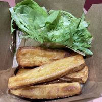 Sweet potato fries and green salad   at TREEHOUSE - Tsim Sha Tsui in Kowloon