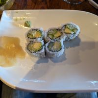 Avocado asparagus cucumber roll at Fin Japanese Restaurant in Fairfield