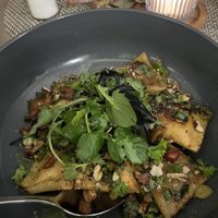 Maultaschen mit Kräuterseitlingen  at Dragseth's Gasthof in Husum