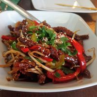 Caramelised bacon at Leaf Vegetarian in Rotterdam