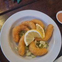 Lemon shrimps at Leaf Vegetarian in Rotterdam