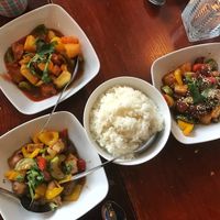 Chicken sweet sour sauce - vegan at Leaf Vegetarian in Rotterdam