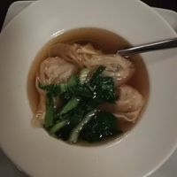 Won ton soup at Leaf Vegetarian in Rotterdam