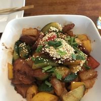 Soyaribs in Beijing sauce at Leaf Vegetarian in Rotterdam