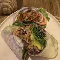Jackfruit burrito  at Pak Pak Vegan Food in Trat